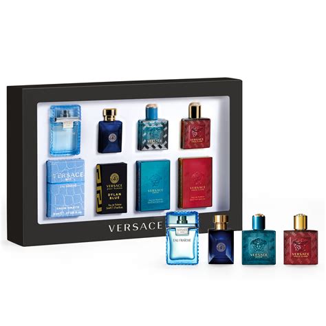 versace 5-piece mini set for him|versace miniature gift set.